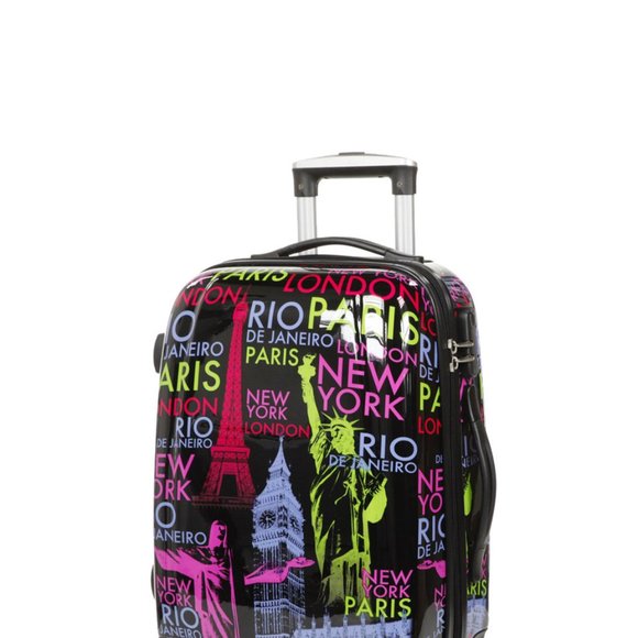 Set of 4 - World Traveler Suitcase with Spinner Wheels London, Paris, New York,… - Picture 11 of 11